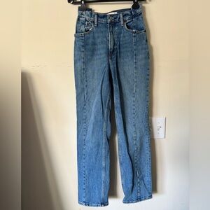 Abercrombie Curve Love Ultra High Rise 90s Straight Jean